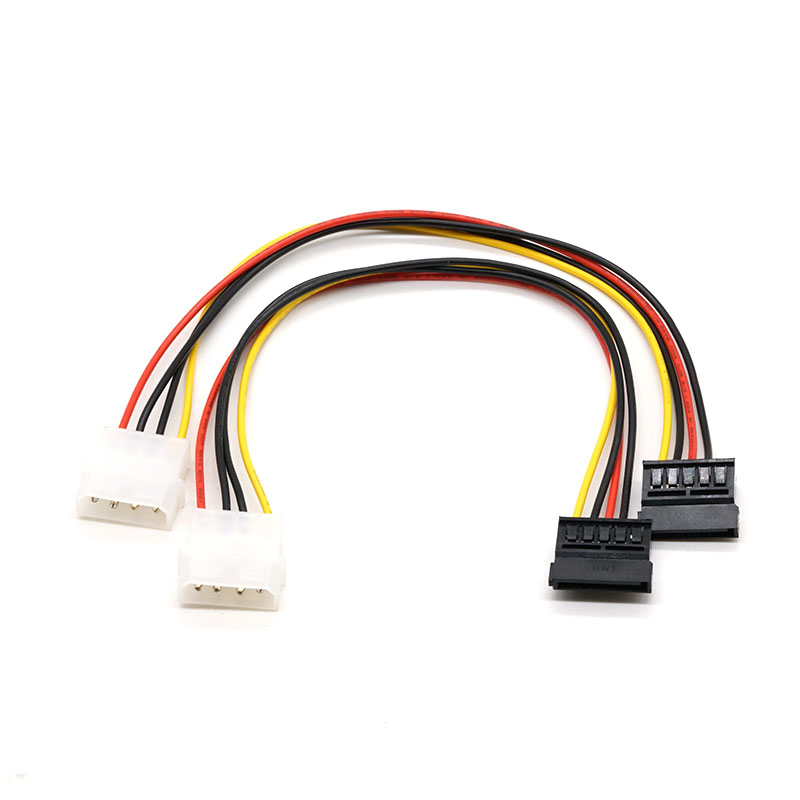 Molex 5.08 To sata кабел Компютърен кабел за твърд диск 18AWG 500 мм